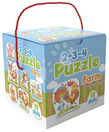 Spielzeuge für die kleinsten Kinder - Puzzle Bauernhof Farm Dohány