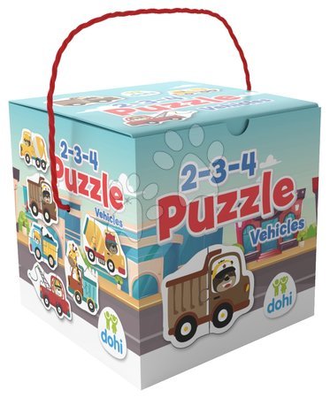 Spielzeuge für die kleinsten Kinder - Puzzle Fahrzeuge Vehicles Dohány