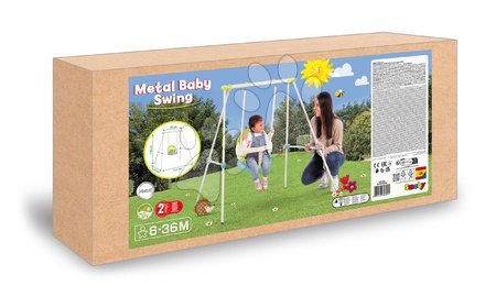 Gyerekhinták - Hinta fémszerkezettel Metal Baby Swing 120 cm Smoby - 4