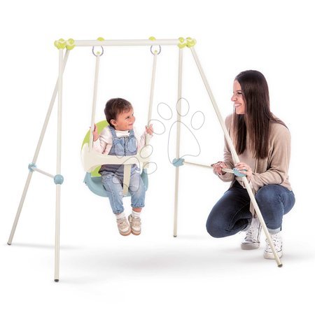 Juguetes y juegos para el jardín | Página 3 - Columpio con estructura metálica 120 cm Metal Baby Swing Life Smoby_1