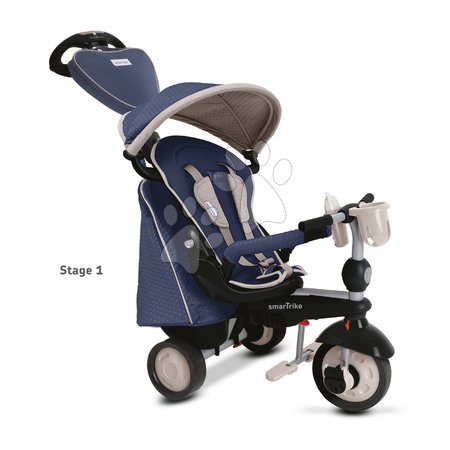 Tříkolky od 10 měsíců - Tříkolka Recliner Infinity Blue 5v1 smarTrike - 1