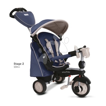 Tříkolky od 10 měsíců - Tříkolka Recliner Infinity Blue 5v1 smarTrike - 2