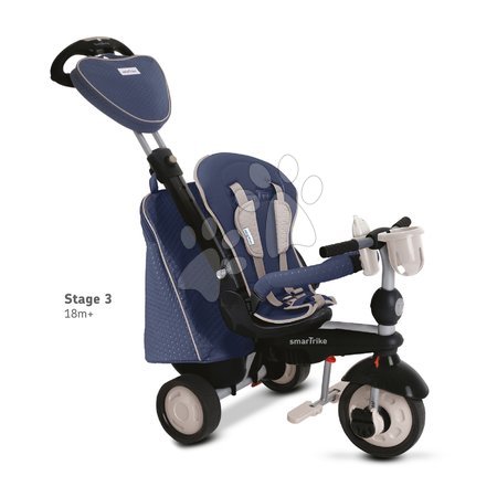 Tříkolky od 10 měsíců - Tříkolka Recliner Infinity Blue 5v1 smarTrike - 3