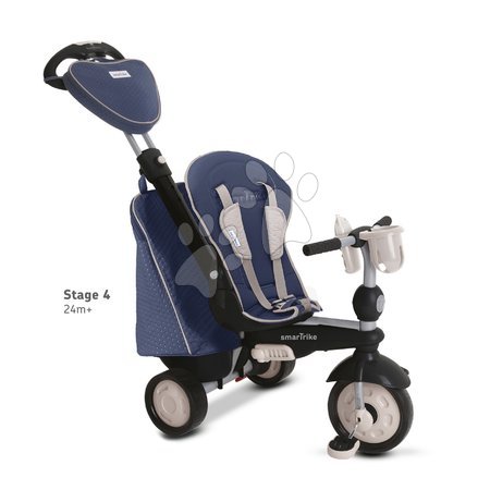 Tříkolky od 10 měsíců - Tříkolka Recliner Infinity Blue 5v1 smarTrike - 7