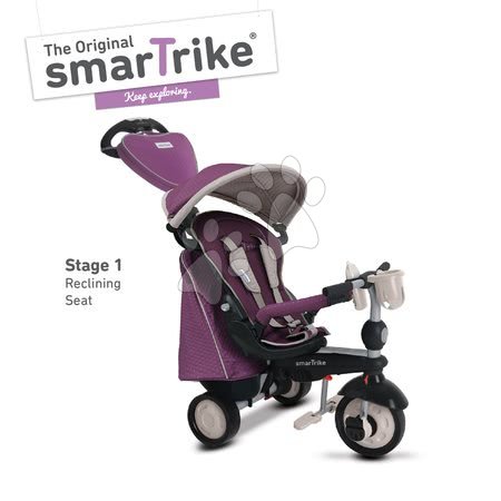 Tříkolky od 10 měsíců - Tříkolka Recliner Infinity Purple 5v1 smarTrike - 1