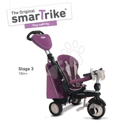 Tříkolky od 10 měsíců - Tříkolka Recliner Infinity Purple 5v1 smarTrike - 3