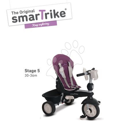 Tříkolky od 10 měsíců - Tříkolka Recliner Infinity Purple 5v1 smarTrike - 8