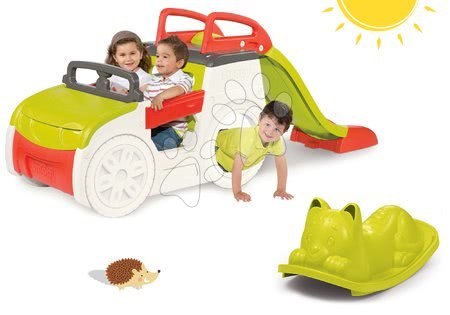 Cățărătoare pentru copii - Căţărătoare Adventure Car cu tobogan Smoby - 18