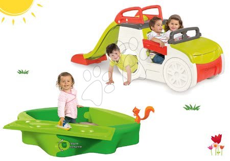 Prolézačky sety - Set prolézačka Adventure Car Smoby - 18