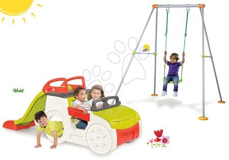 Prolézačky sety - Set prolézačka Adventure Car s pískovištěm Smoby - 17