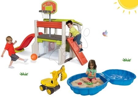 Hrací centra - Set hrací centrum Fun Center se sluzavkou Smoby - 42