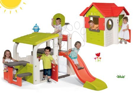 Centro giochi bambini e casa Smoby scivolo