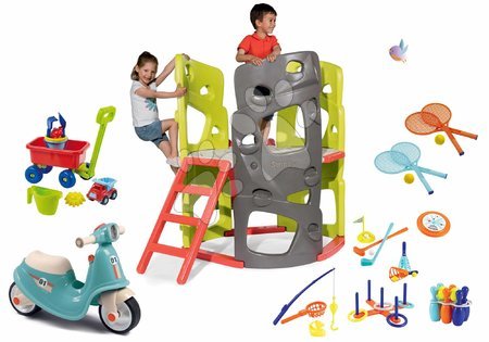 Játékok fiúknak - Szett mászóközpont Multiactivity Climbing Tower Smoby