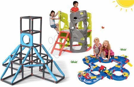 Smoby - Set prolézačka s vodní dráhou Multiactivity Climbing Tower Smoby