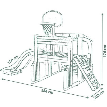 Case con struttura d'arrampicata - Casa con cucina e giardino Friends House Life Smoby - 29