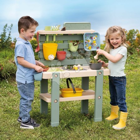 Bucătării simple de jucărie - Bucătărie pentru grădinar Mud Kitchen Life Smoby - 1