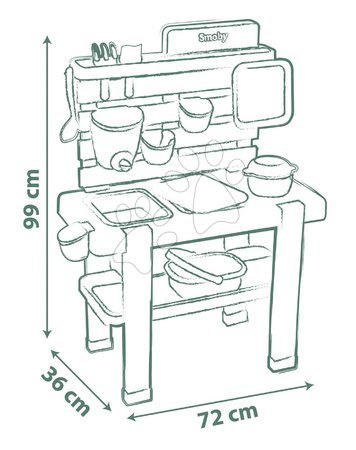 Einfache Spielküchen - Küche für Gärtner Mud Kitchen Life Smoby - 16