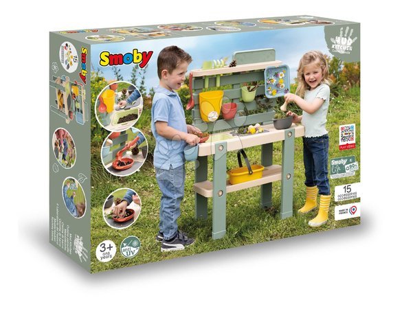 Cabanes avec toboggan - Maison avec cuisine et jardin Friends House Life Smoby - 37