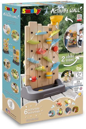 Circuits à eau pour enfants - Mur d'activités réversible avec 6 activités sportives Activity Wall Smoby - 19