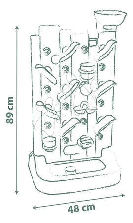 Jucării de sport pentru cei mici - Perete de joacă cu minge și apă Activity Wall Life Smoby - 3