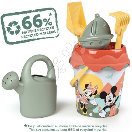 Sand buckets - Eco-friendly Mickey Garnished Bucket Green Smoby - 4