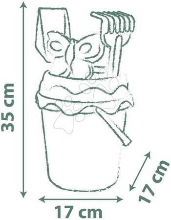 Sandeimer  - Eimer Set ökologisch Mickey Garnished Bucket Green Smoby - 6