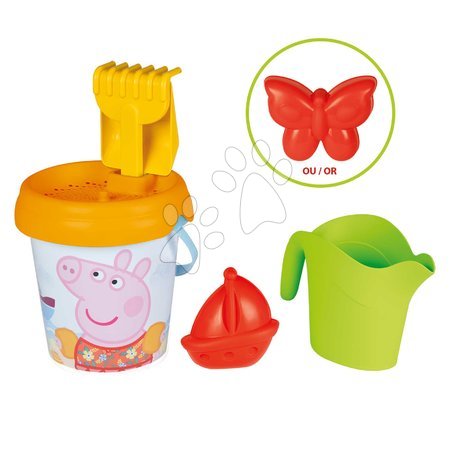 Hračky a hry na zahradu | Strana 10 - Kbelík set Peppa Pig Medium Garnished Bucket Life Smoby