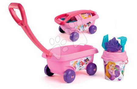 Hračky do piesku - Detský vozík na ťahanie Disney Princess Smoby