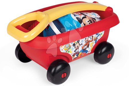 Roabe pentru nisip - Cărucior de tras Mickey Garnished Beach Cart Smoby  - 2