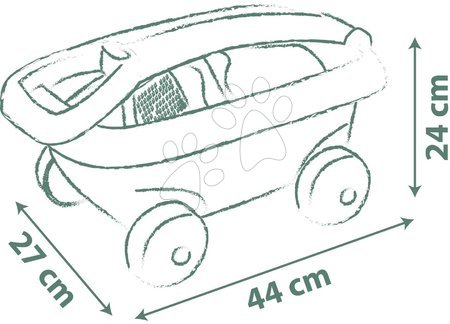 Prolézačky sety - Set prolézačka Adventure Car se skluzavkou Smoby - 38