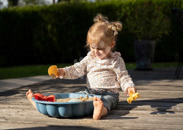 Homokozók gyerekeknek - Kagyló homokozó locsolókannával Mini Sand Pit Life Smoby - 2