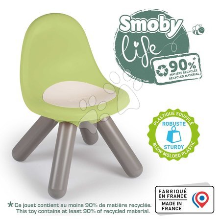 Dětský záhradní nábytek - Židle pro děti KidChair Green Life Smoby - 3