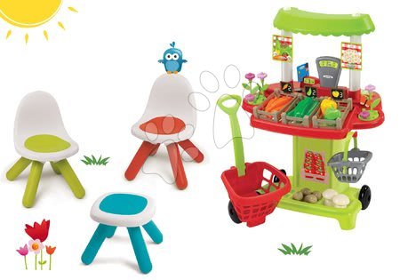 Dětský záhradní nábytek sety - Set stůl Kidstool Smoby - 31