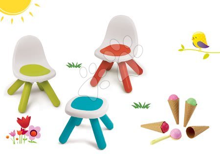 Gartenmöbel für Kinder - Set Picknicktisch mit zwei Stühlen KidChair Smoby - 20