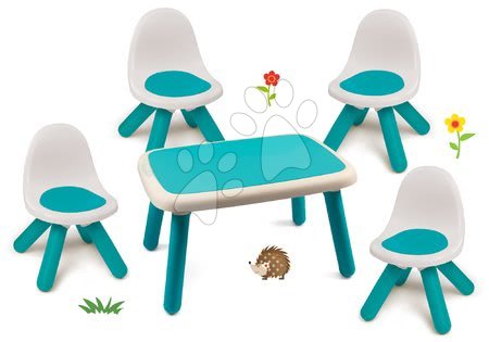 Set mobili da giardino per bambini  - Set tavolo per bambini KidTable verde Smoby - 25