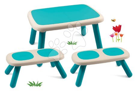 Seturi mobilier grădină pentru copii - Set măsuță KidTable verde Smoby - 24