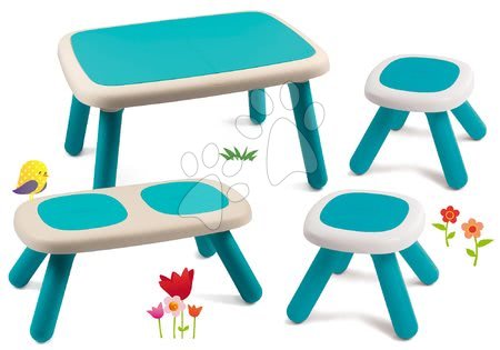 Set mobili da giardino per bambini  - Set tavolo per bambini KidTable verde Smoby - 22