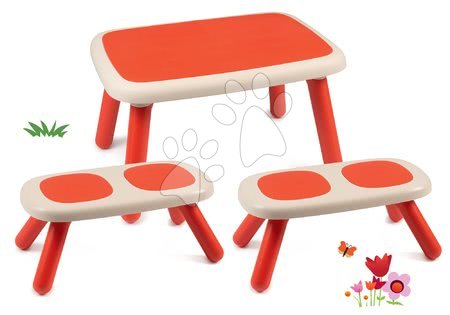 Dětský záhradní nábytek sety - Set stůl pro děti KidTable zelený Smoby - 34