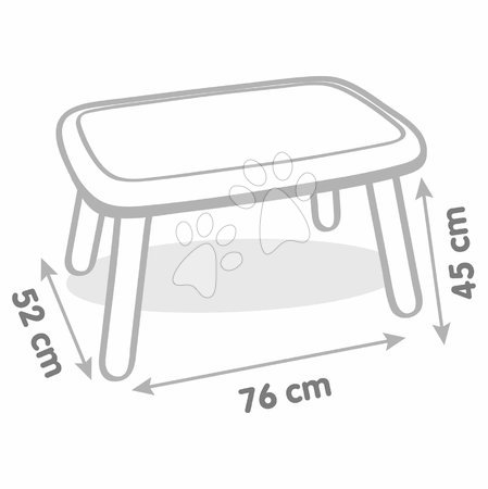 Kids' outdoor furniture - Stôl pre deti s troma stoličkami Kid Table Smoby - 15