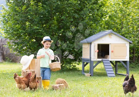 Cabanes et accessoires - Set de jardin pour jardinier avec poulailler pour 5 poules Garden House Smoby - 31