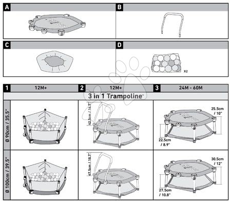 Trampolíny - Trampolína 3-in-1 Jump smarTrike - 10