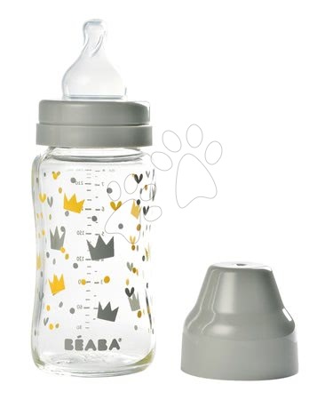 Dojčenské potreby - Dojčenská sklenená fľaša Crown Beaba_1