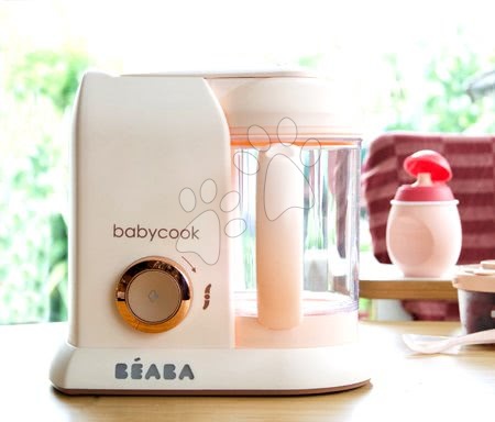 Parní hrnec s mixérem - Set parní vařič a mixér Babycook Solo Rose Gold Beaba - 6