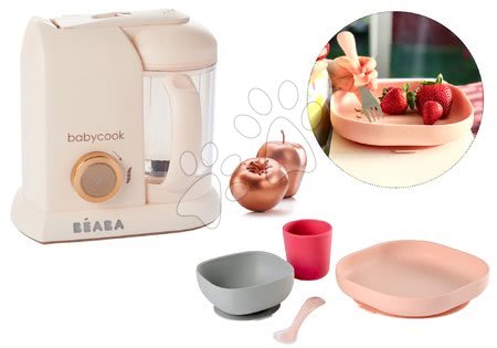 Parní hrnec s mixérem - Set parní vařič a mixér Babycook Solo Rose Gold Beaba - 22