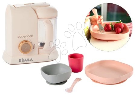 Parní hrnec s mixérem - Set parní vařič a mixér Babycook Solo Rose Gold Beaba - 21