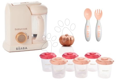 Parní hrnec s mixérem - Set parní vařič a mixér Babycook Solo Rose Gold Beaba - 22