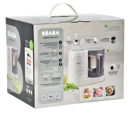 Baby toys - Babycook® Neo Gray White Beaba Steam Cooker and Blender - 23