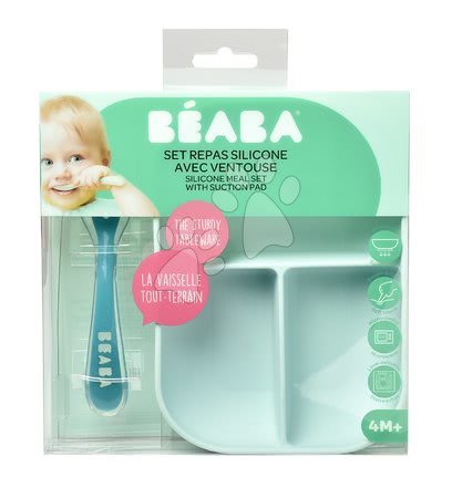 Coffrets repas - Ensemble de repas pour enfants Silicone Blue Beaba - 7