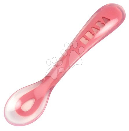 Jedilni seti - Jedilni set Beaba Silicone Pink - 3