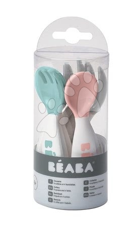 Beaba - Set 6 linguriţe de exersat şi 4 furculiţe de exersat Beaba